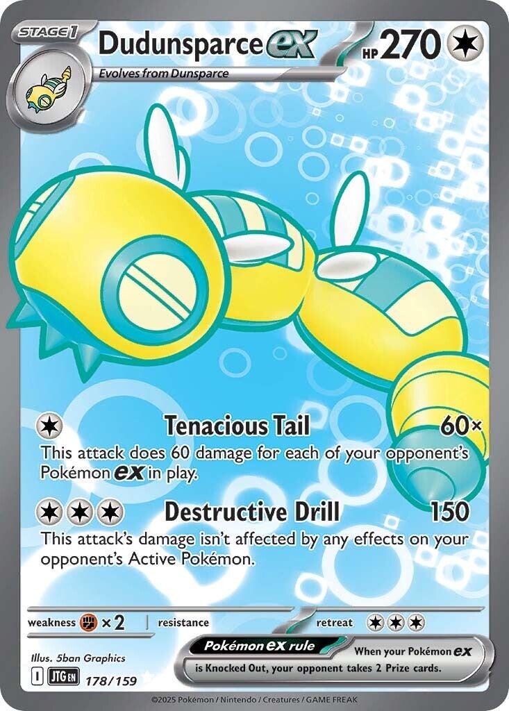 178/159 · Dudunsparce ex · Holo (JTG)