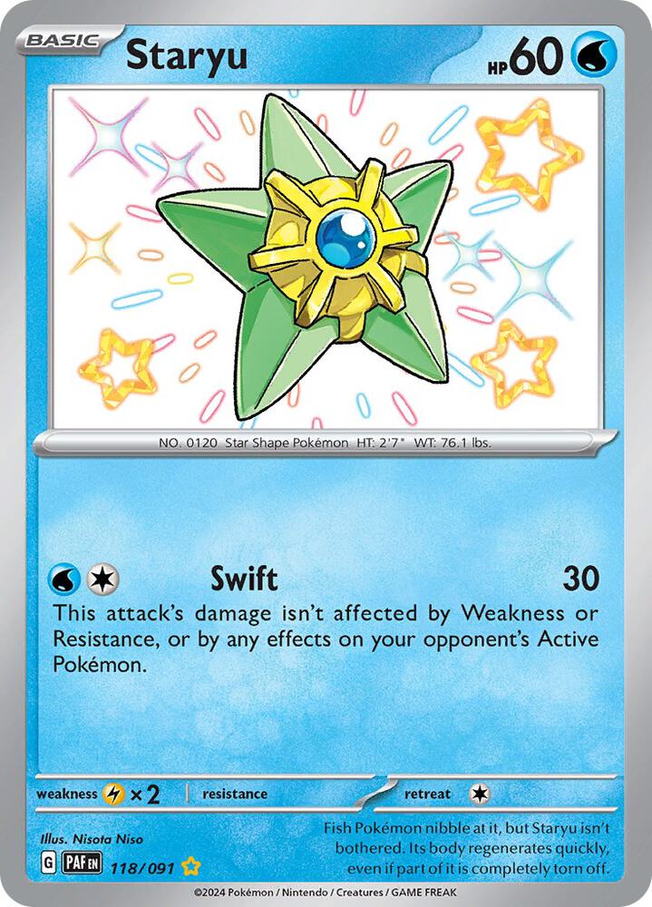 118/091 · Staryu · Holo (PAF)