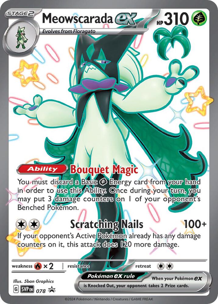 078 · Meowscarada ex · Holo (SVP)