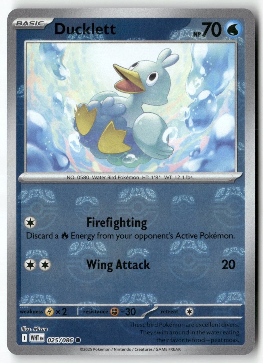 Ducklett - 025/086 (Master Ball Pattern) - SV: White Flare (WHT) by SAFAQATI on MYNTED