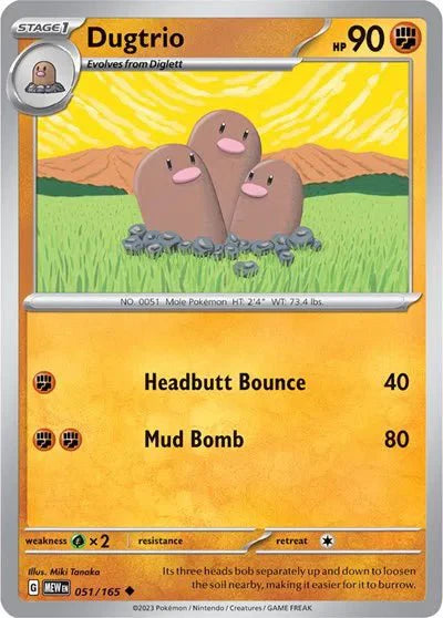 Dugtrio - 051/165 - Normal by The Archive Stop on MYNTED