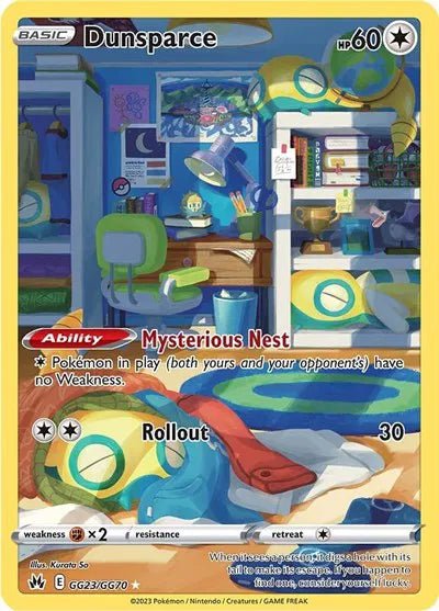 Dunsparce - SWSH: Crown Zenith: Galarian Gallery (CRZ:GG) by P0kellector on MYNTED