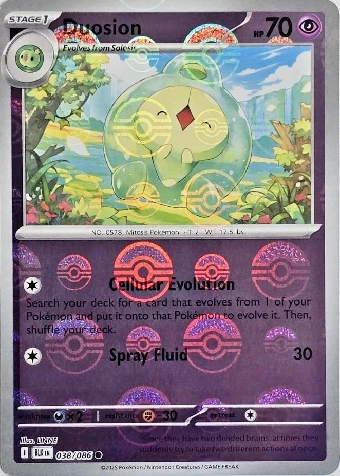Duosion - 038/086 (Poke Ball Pattern) - SV: Black Bolt (BLK) by SAFAQATI on MYNTED
