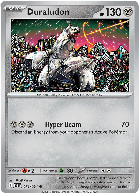 Duraludon 074/094 Common | Mega Evolution – Phantasmal Flames by Worth the XP on MYNTED