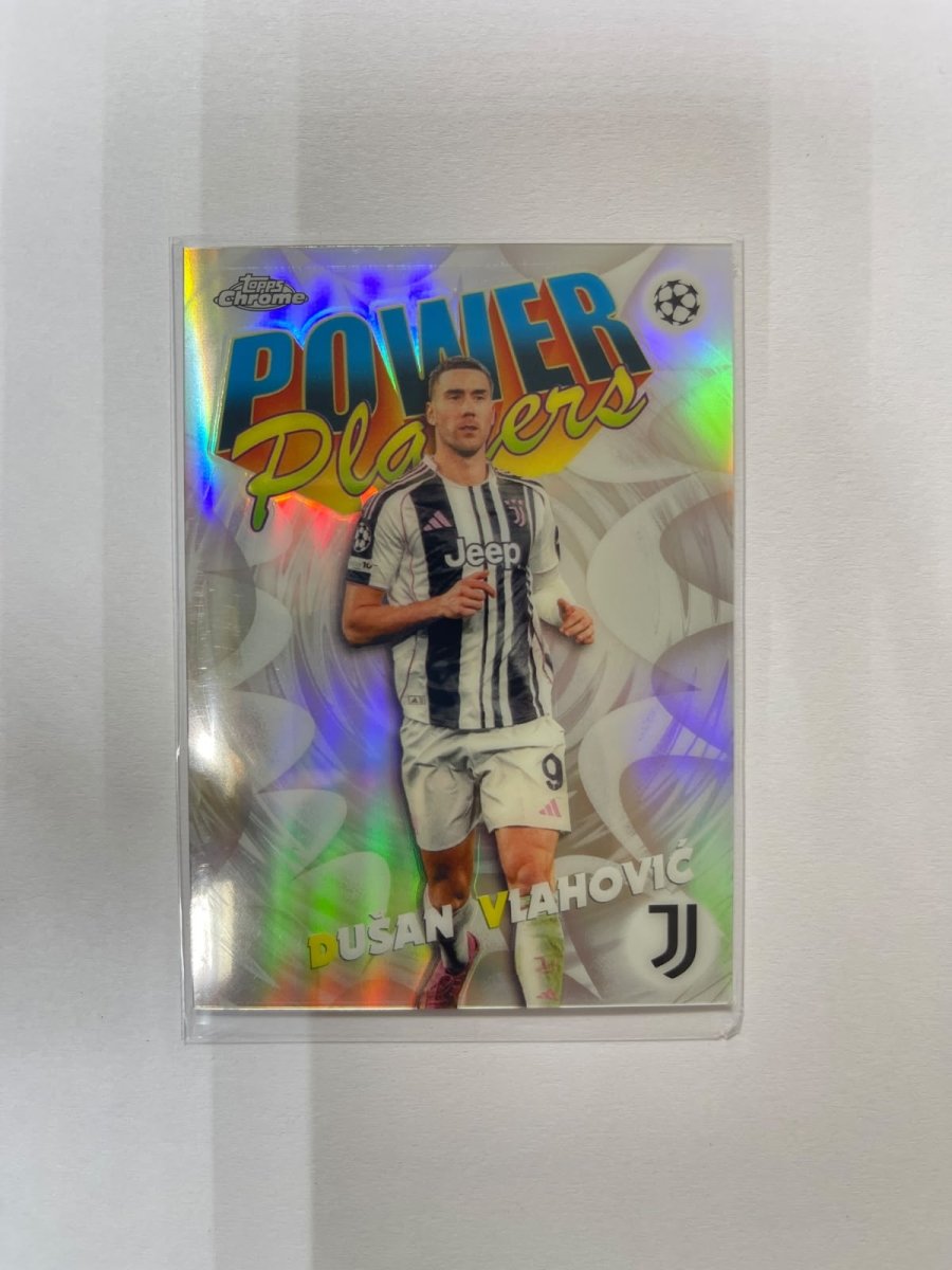 Dusan Vlahovic - Topps Chrome UEFA Club Competitions - Power Players by Card Market Ahuy on MYNTED