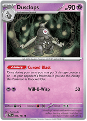 Dusclops 036/131 Common | Scarlet & Violet – Prismatic Evolutions by Worth the XP on MYNTED