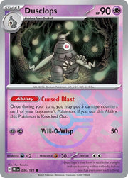 Dusclops POKEBALL REVERSE HOLO Prismatic Evolutions 036/131