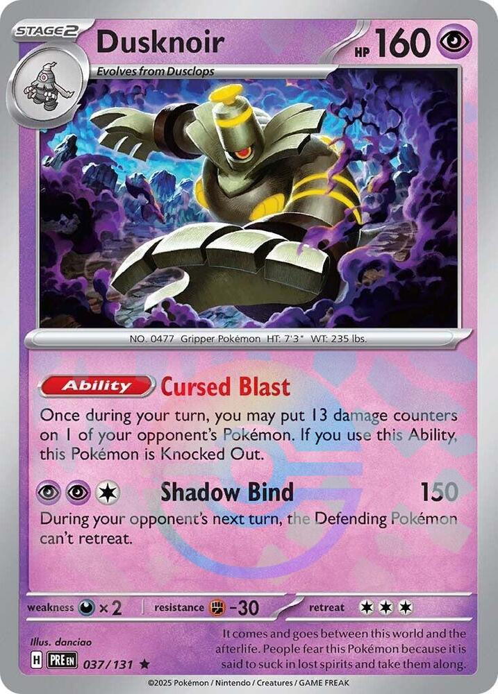 Dusknoir - 037/131 (Poke Ball Pattern) - SV: Prismatic Evolutions (PRE) by SAFAQATI on MYNTED