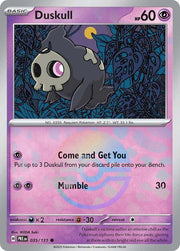Duskull - 035/131 (Poke Ball Pattern) - SV: Prismatic Evolutions (PRE) by SAFAQATI on MYNTED