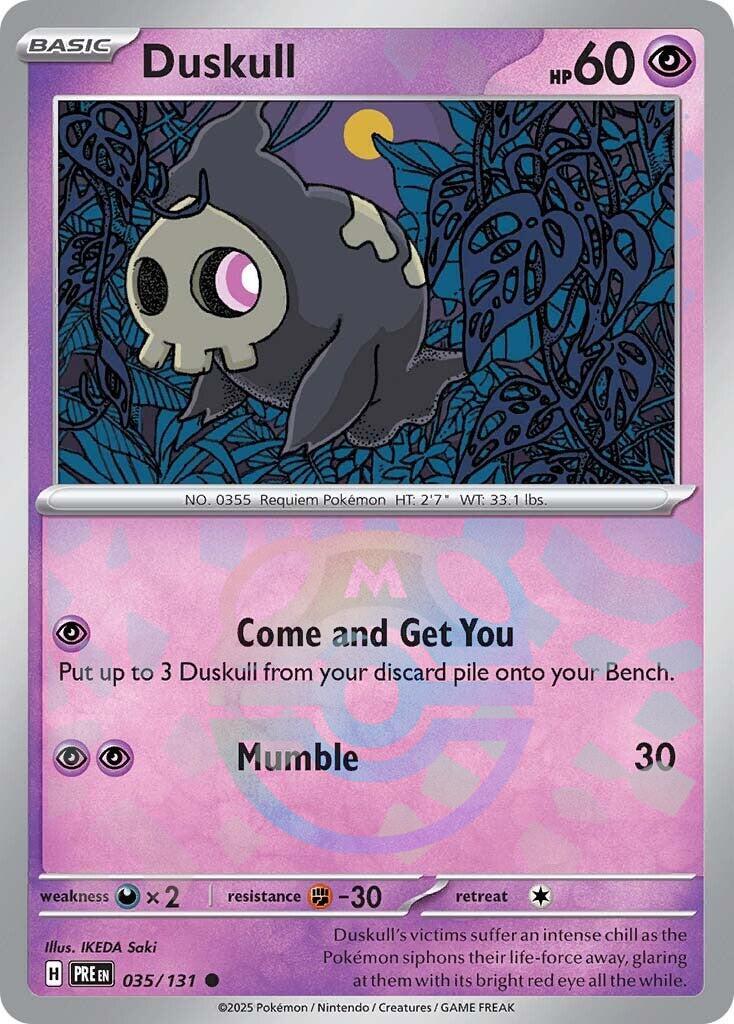 Duskull [Master Ball] 35 Pokemon Prismatic Evolutions by Moe‘s Vault on MYNTED