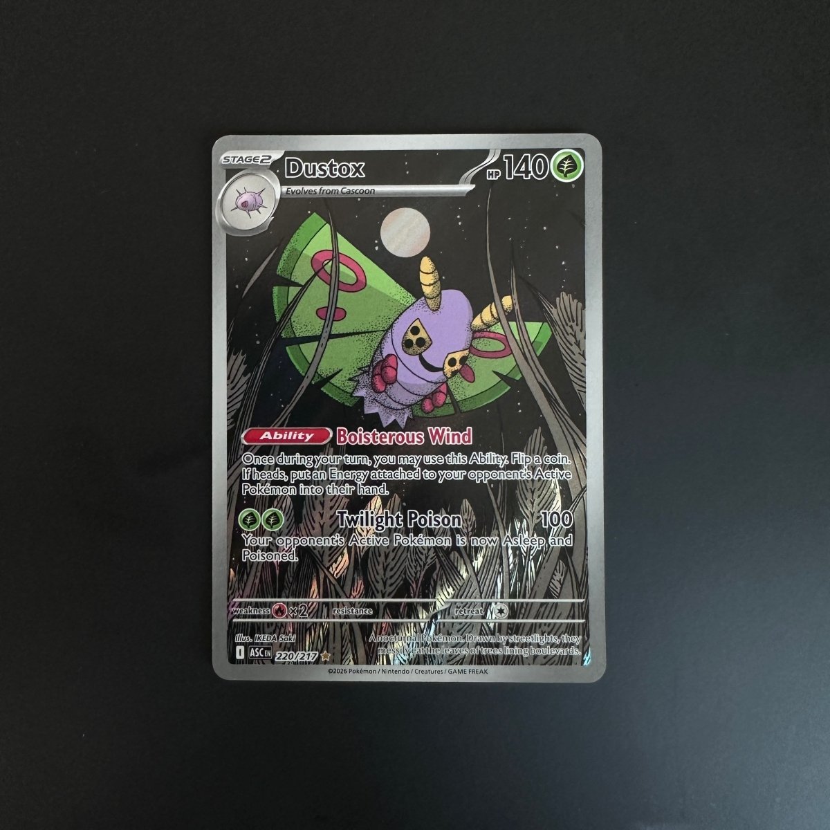 Dustox Ascended Heroes Illustration Rare 220/217 by The Greatest on MYNTED