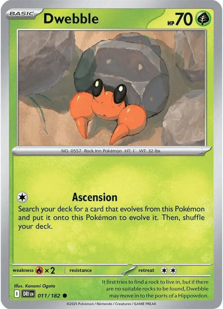 Dwebble 011 - Destined Rivals by PokéPW on MYNTED