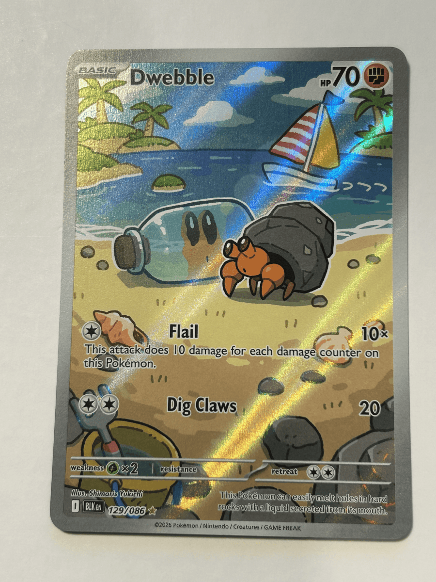 Dwebble Black Bolt Illustration Rare 129/086 by PokeSource on MYNTED