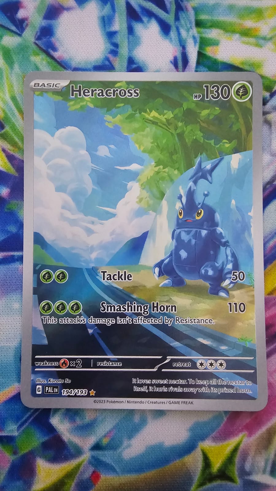 Heracross 194/193 - Paldea Evolved - Illustration Rare