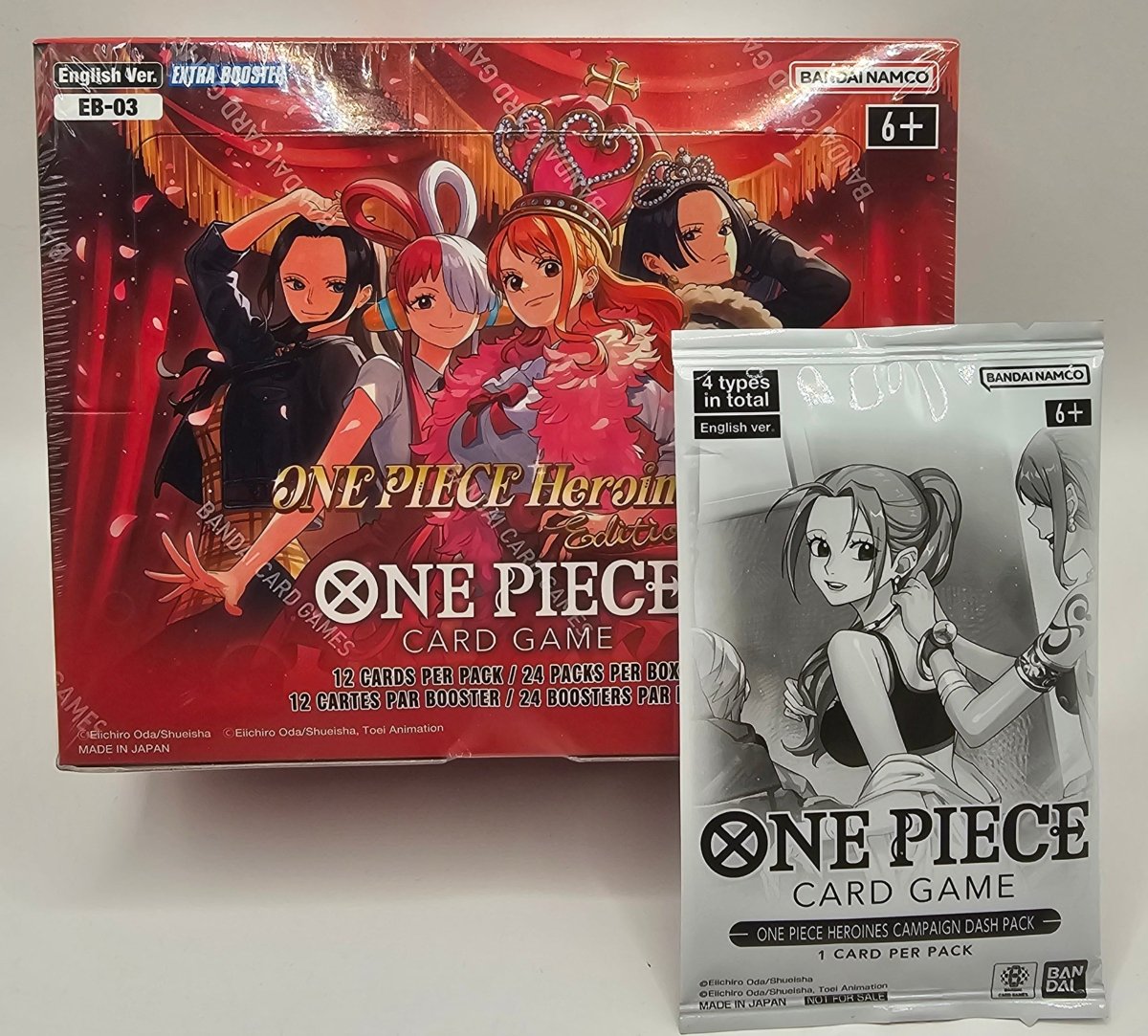 EB03 Heroines Edition English Booster Box + Dash pack by PlayVault on MYNTED