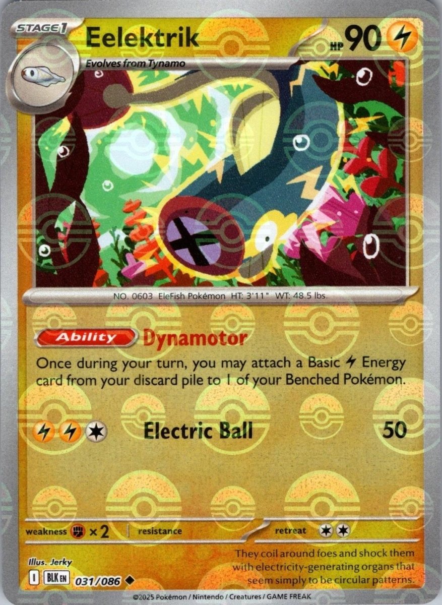 Eelektrik - 031/086 (Poke Ball Pattern) - SV: Black Bolt (BLK) by SAFAQATI on MYNTED