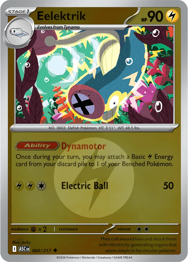 Eelektrik (Energy Symbol Pattern) 060/217 (Ascended Heroes) by PokéPW on MYNTED