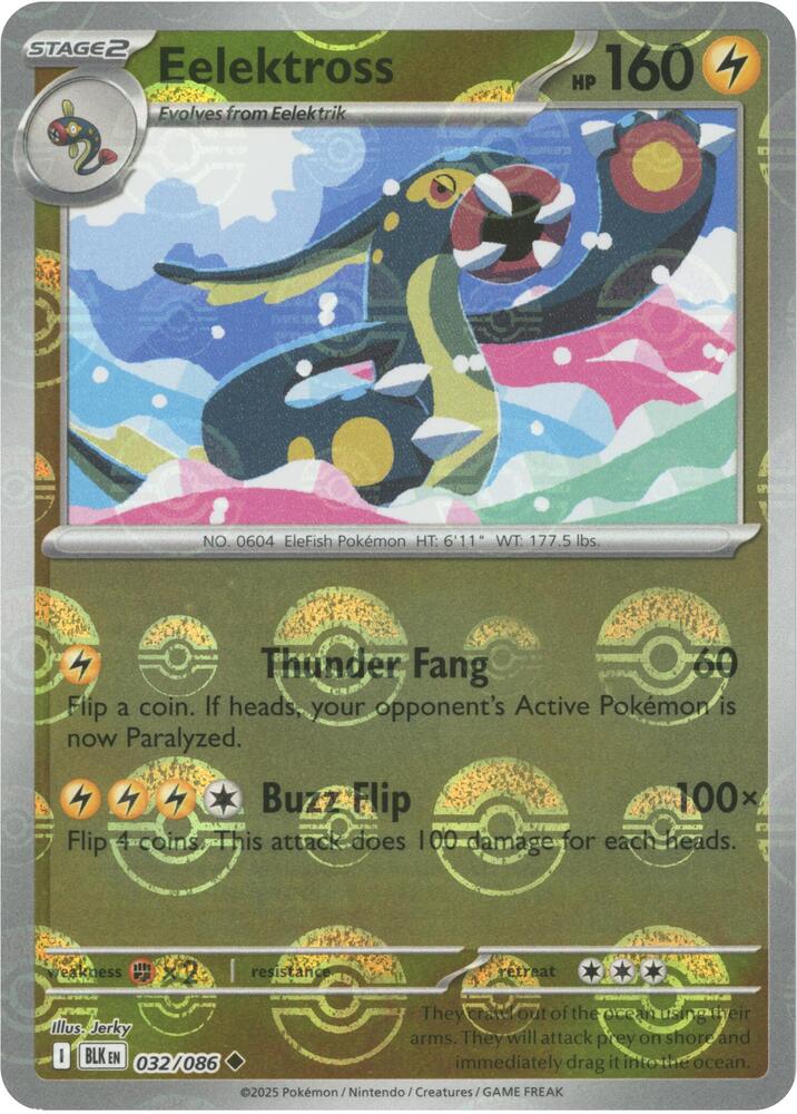 Eelektross - 032/086 (Poke Ball Pattern) - SV: Black Bolt (BLK) by SAFAQATI on MYNTED