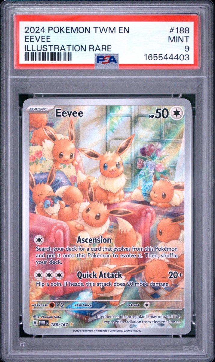 Eevee 188/167 (Twilight Masquerade) — PSA 9 by Nakama Vault on MYNTED