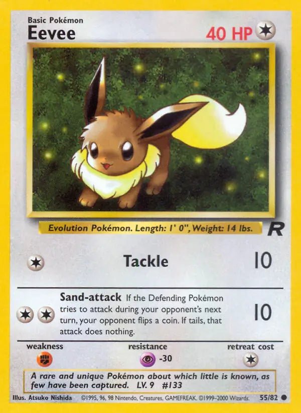 Eevee - 55/82 - Team Rocket (Unlimited) - LP by The Archive Stop on MYNTED