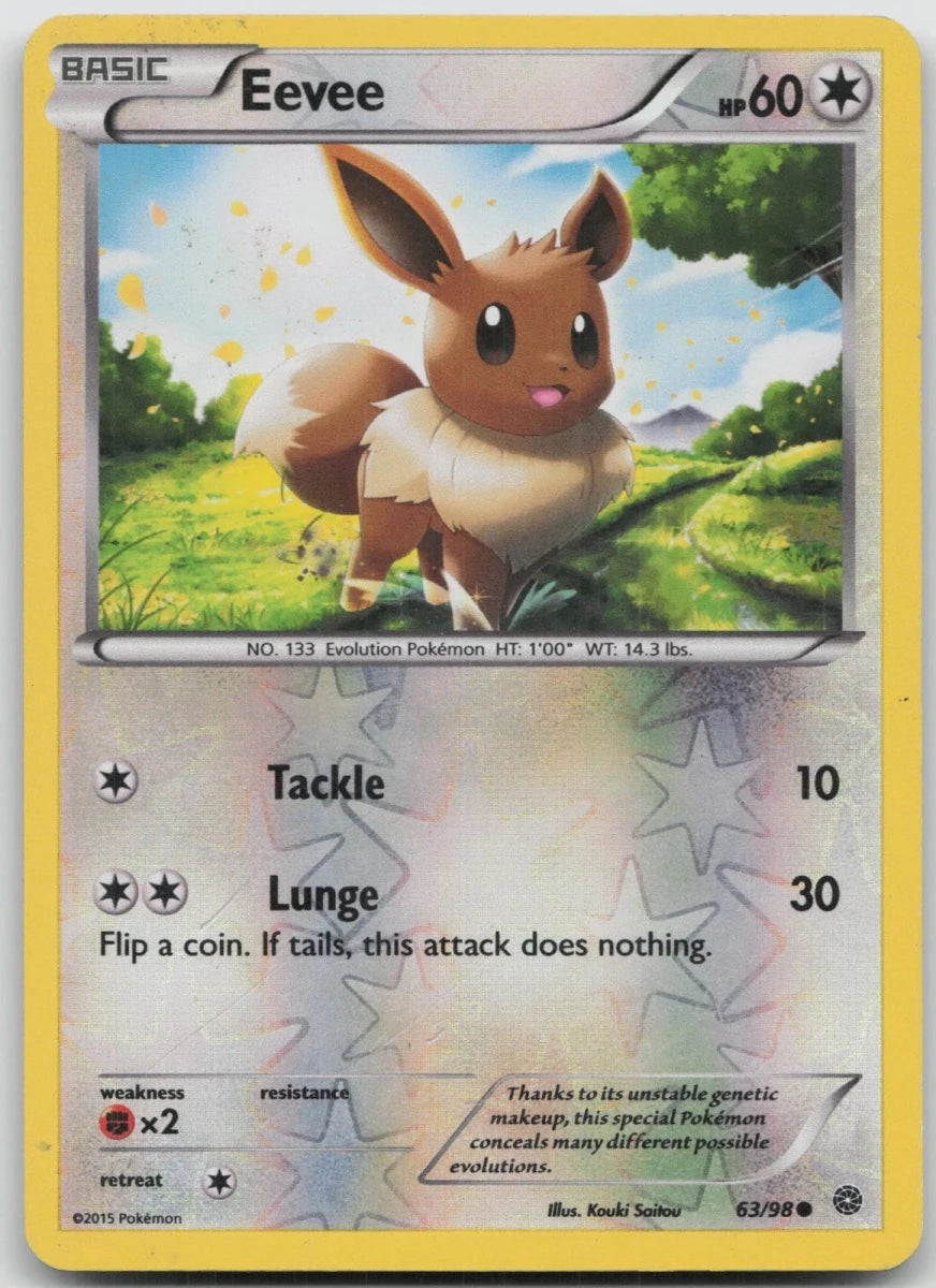 Eevee Common Reverse Holo XY - Ancient Origins 63/98 by The Greatest on MYNTED