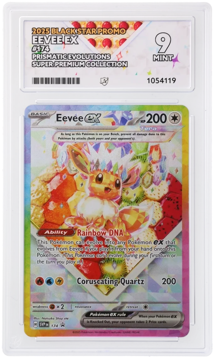 Eevee ex 174 (Scarlet & Violet Promo) — ACE 9 by PokeMarsi on MYNTED