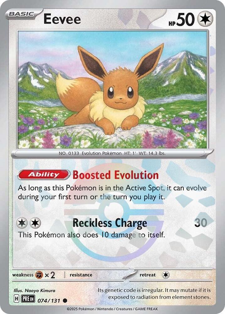 Eevee (Poke Ball Pattern) - SV: Prismatic Evolutions (PRE) by The Greatest on MYNTED