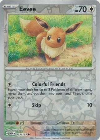 Eevee SV: 151 Common • 133/165 Reverse Holofoil by Shark Pop Culture on MYNTED