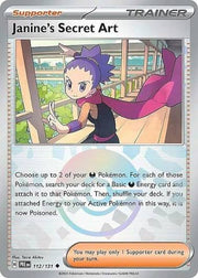 janine's secret art POKEBALL REVERSE HOLO Prismatic Evolutions 112/131