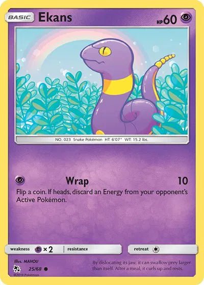 Ekans (25) 25/68 · (Hidden Fates) by Mahou by The Greatest on MYNTED