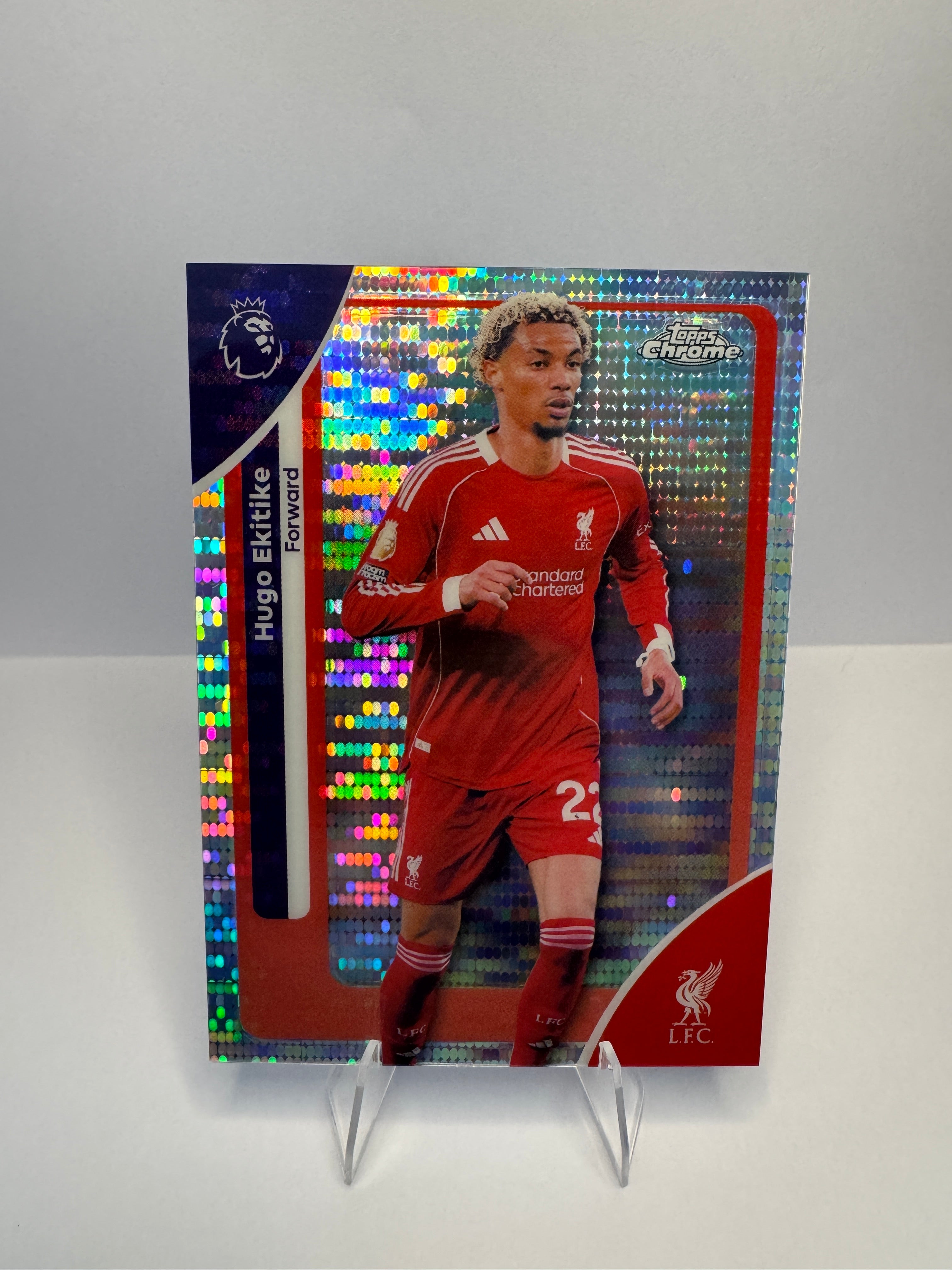 Hugo Ekitike #120 Refractor — 2026 Topps Chrome Premier League — Liverpool FC