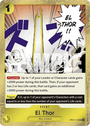El Thor (Jolly Roger Foil) Premium Booster UC OP05 - 114 by Schmutzfink TCG on MYNTED