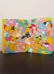 Pikachu & Friends' Sleepover - 2 Hand-painted VaultX binders