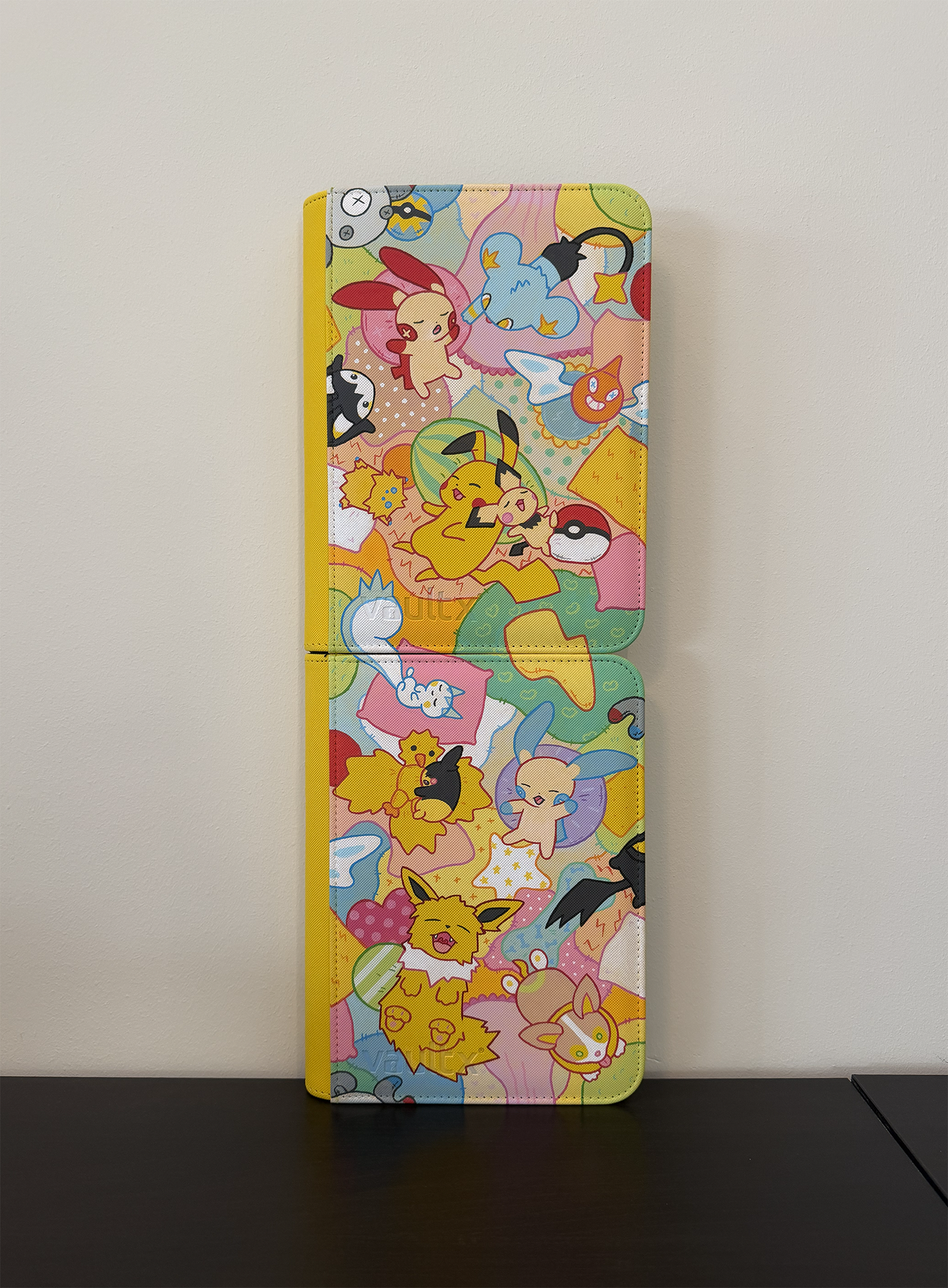 Pikachu & Friends' Sleepover - 2 Hand-painted VaultX binders