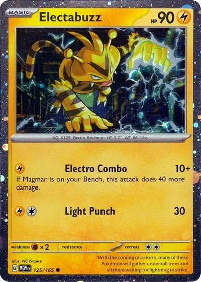 Electabuzz - 125/165 - Cosmos Holo by The Archive Stop on MYNTED