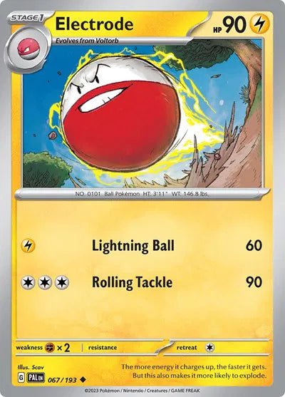 Electrode 067/193 · Normal (Paldea Evolved) by Devastation Collectibles on MYNTED