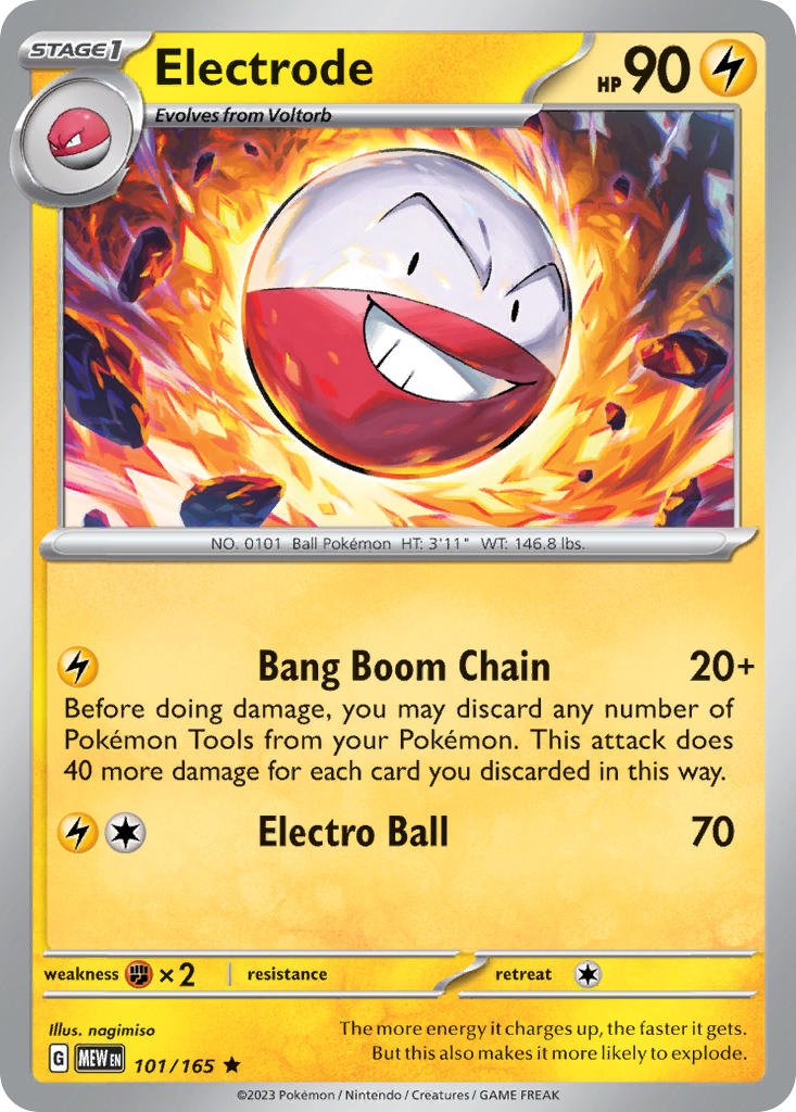 Electrode · 151 (MEW) 101 (Holo) by PokeMarsi on MYNTED