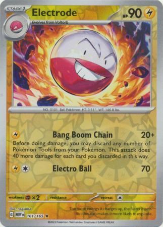Electrode SV: 151 Rare • 101/165 Reverse Holofoil by Shark Pop Culture on MYNTED