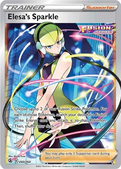 Elesa's Sparkle (Full Art) - Fusion Strike - UR 260/264 - English by MechaKai Collectibles on MYNTED