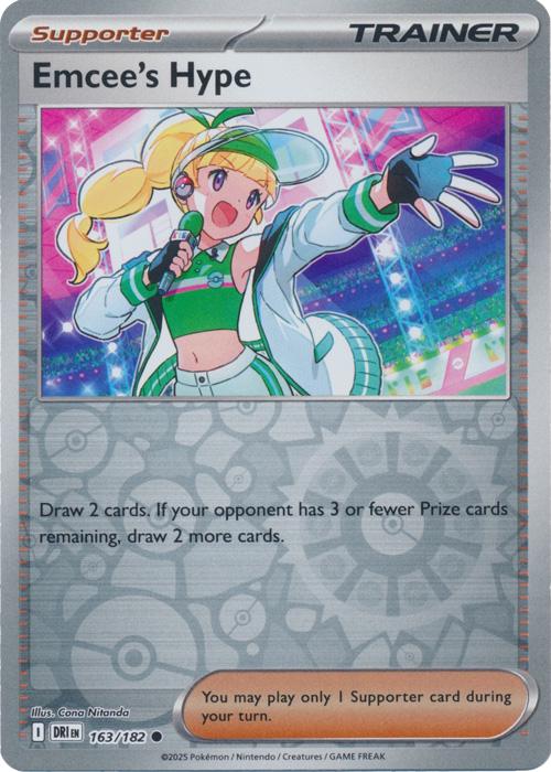 Emcee's Hype [Reverse Holo] 163 Pokemon Destined Rivals by Moe‘s Vault on MYNTED
