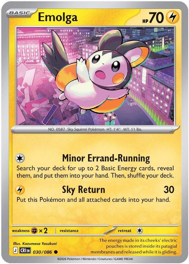 Emolga 030/086 Chaos Rising by Depoga Arts on MYNTED