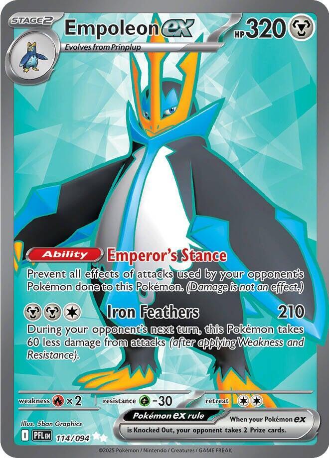 Empoleon ex - 114/094 - ME02: Phantasmal Flames (PFL) by Poké Dubai on MYNTED