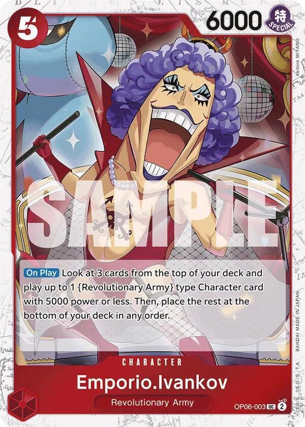 Emporio.Ivankov (Jolly Roger Foil) Premium Booster UC OP06 - 003 by Schmutzfink TCG on MYNTED