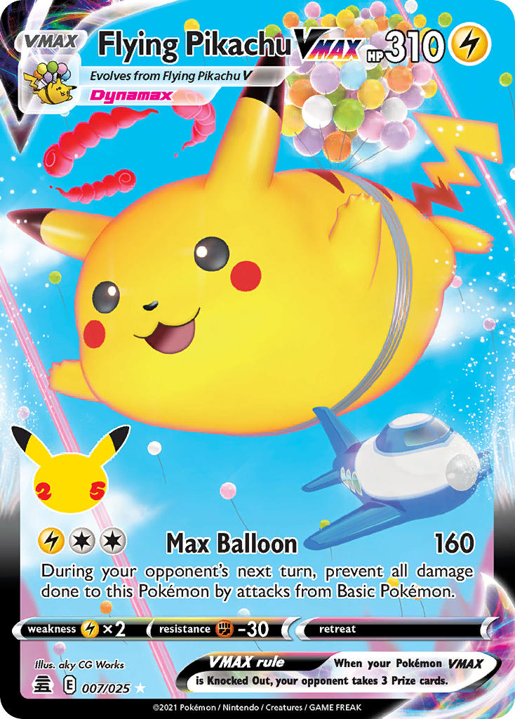 Pokémon Flying Pikachu VMAX - 007/025