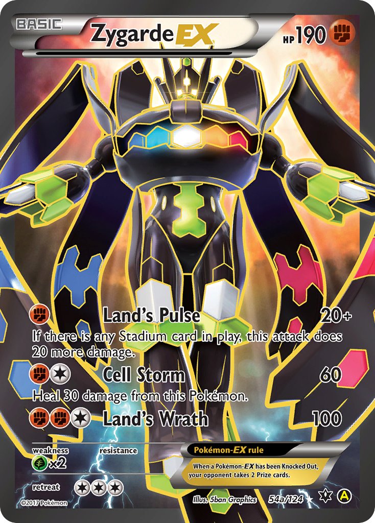 Zygarde EX Alternate Art Promos Promo 54a/124