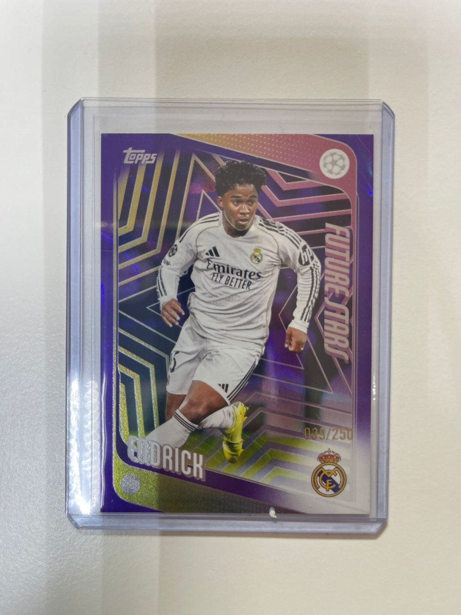 Endrick - 2025 - 26 Topps UEFA Club Competitions Purple Foil /250 by Card Market Ahuy on MYNTED