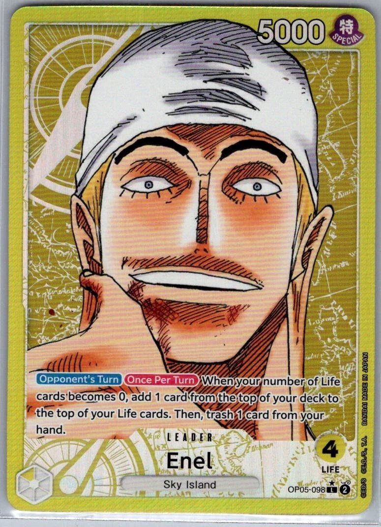 Enel (Alt Art) OP05 - 098 English Awakening of the New Era - One Piece Card - NM by Desert Pirates on MYNTED