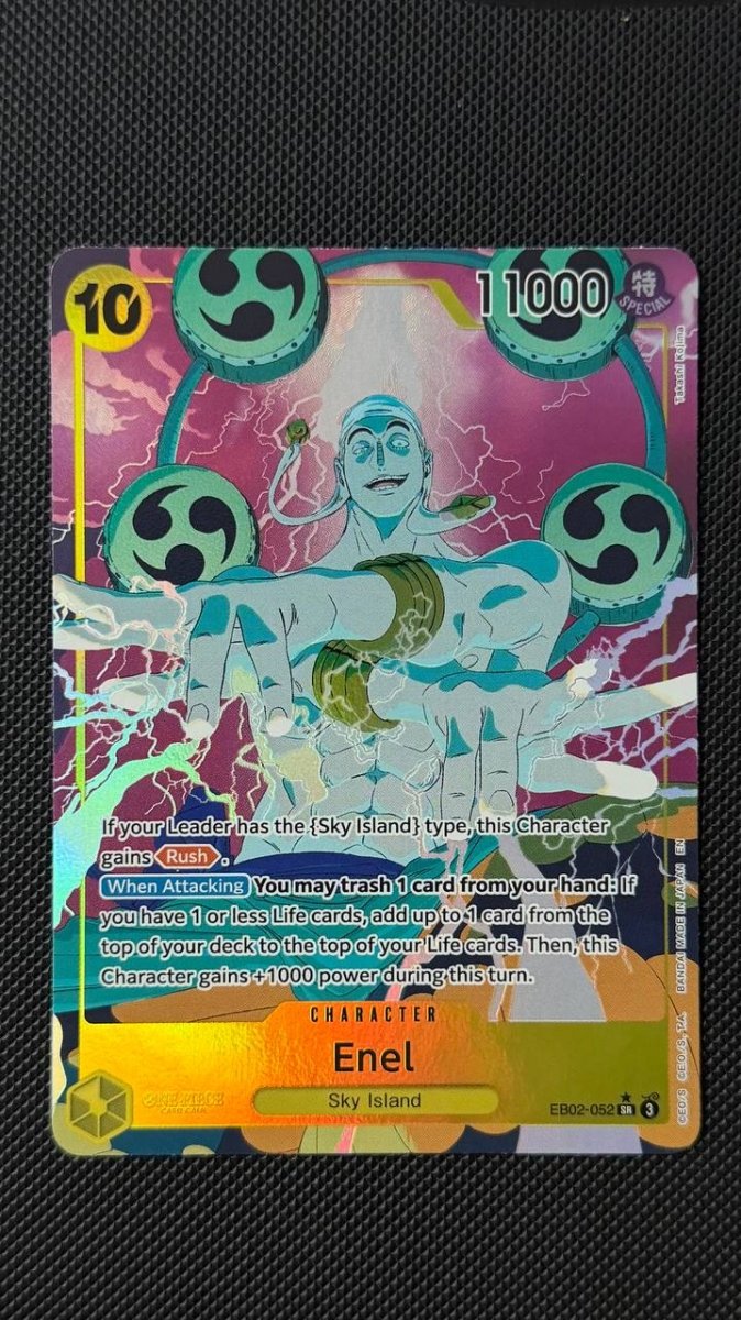 Enel (Alternate Art) Extra Booster: Anime 25th Collection SR EB02-052 by Nz TCG on MYNTED