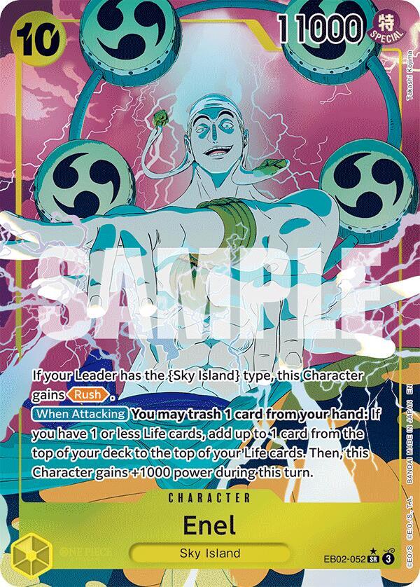 Enel (Alternate Art) Extra Booster: Anime 25th Collection SR EB02-052 by Nekohime TCG on MYNTED