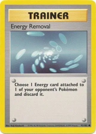 Energy Removal - 92/102 - Base Set (Unlimited) by The Archive Stop on MYNTED